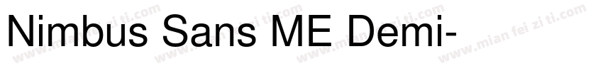 Nimbus Sans ME Demi字体转换